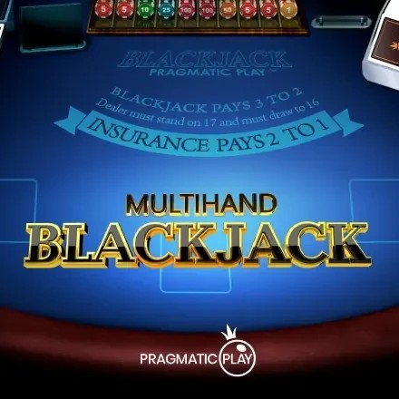 Multihand Blackjack slot logo by Pragmatic Play at rewards-casino