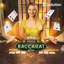 Peek Baccarat game by Evolution – logo hosted on rewards-casino