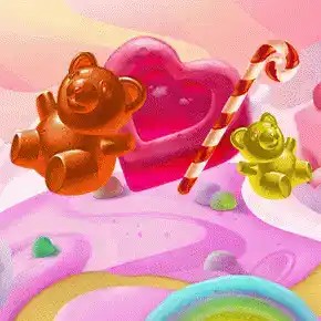 Sweet Candy Cash Megaways Deluxe logo by Iron Dog Studio at rewards-casino