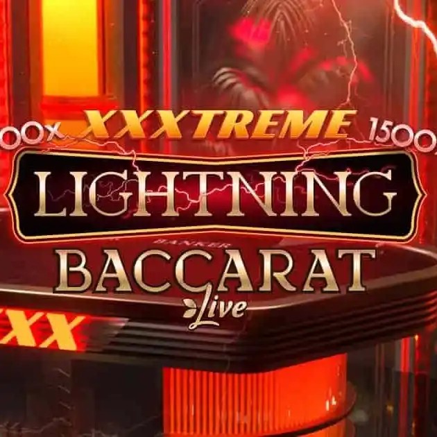 XXXtreme Lightning Baccarat by Evolution, showcased at casino-rewards.nl – game logo